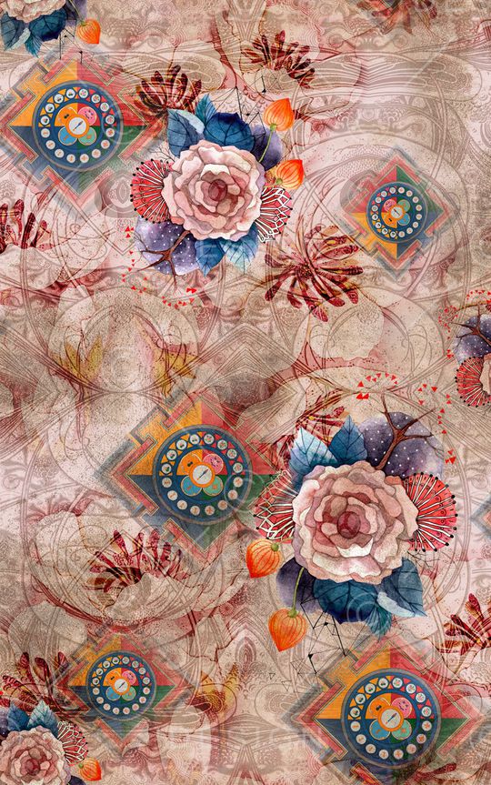 波西米亚印花华亿平台图片