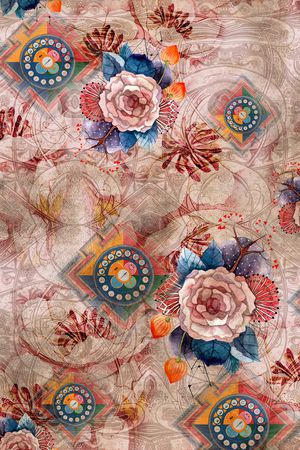 波西米亚印花华亿平台图片