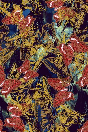 昆虫印花华亿平台图片