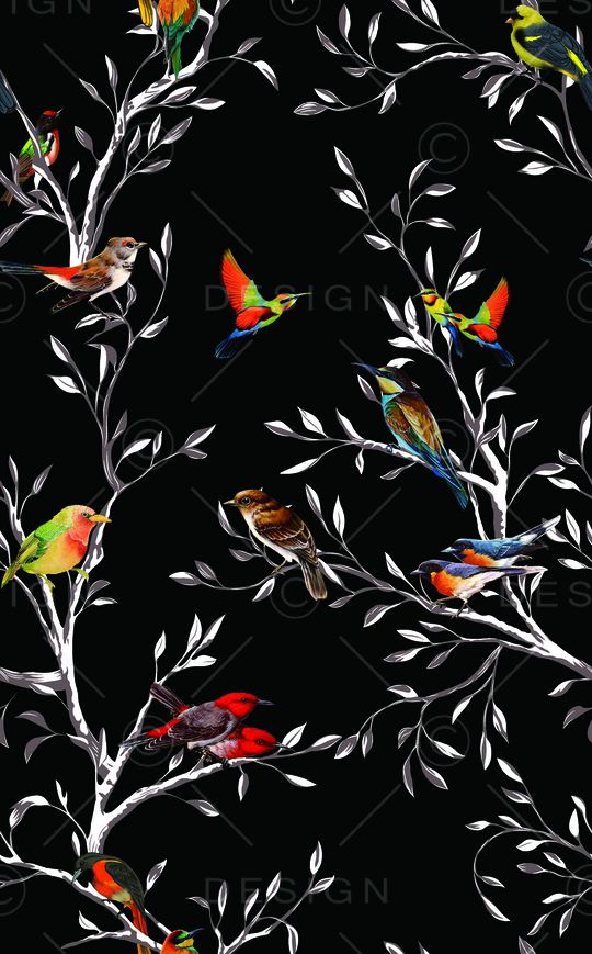 树枝印花华亿平台图片