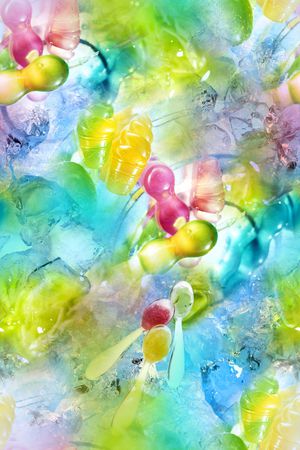 抽象印花华亿平台图片