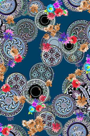 名族风印花华亿平台图片