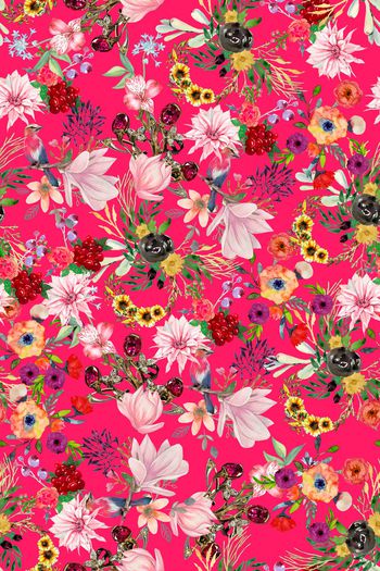 887660-满版紧密小碎花花卉