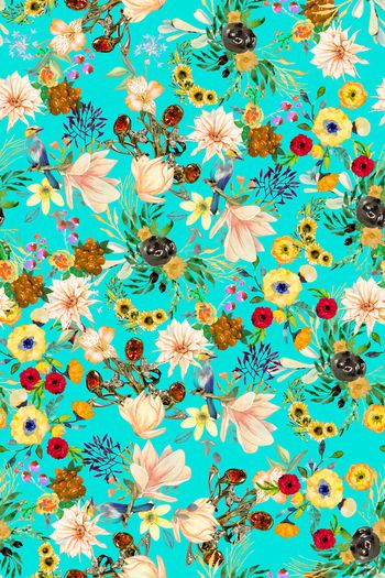 887661-满版紧密小碎花花卉1