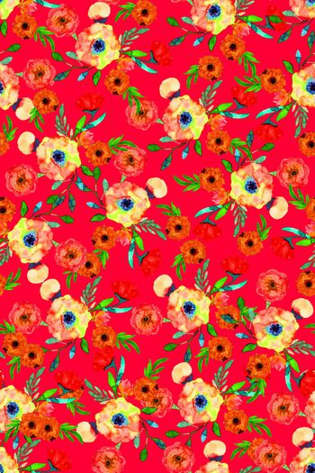 887664-满版小碎花花卉水彩1