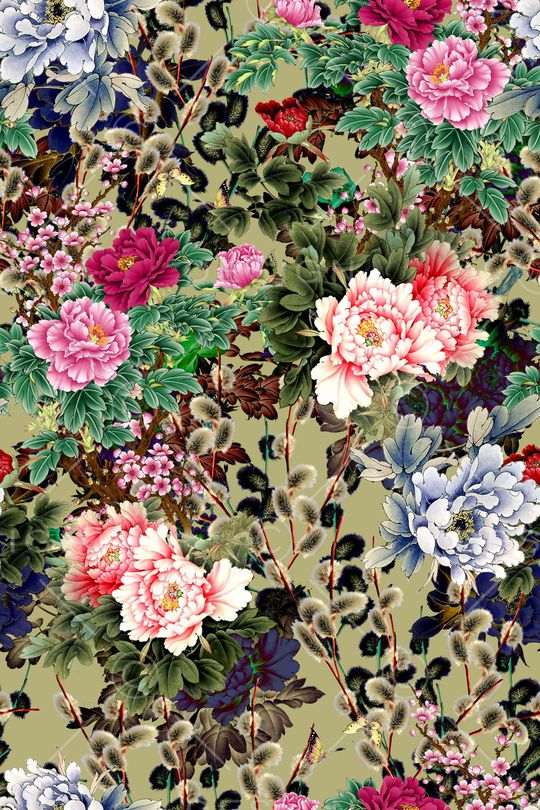 中国风印花华亿平台图片