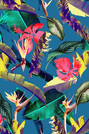 棕榈叶印花华亿平台图片