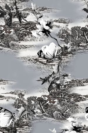 中国风印花华亿平台图片