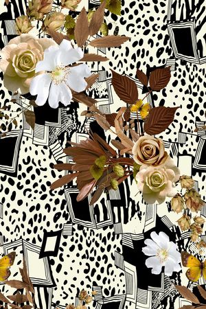 玫瑰印花华亿平台图片