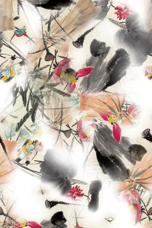 中国风印花华亿平台图片