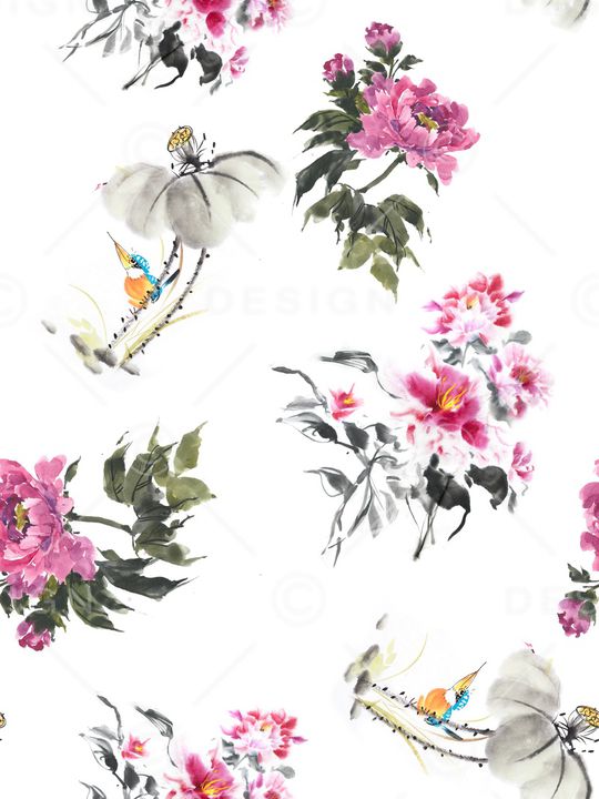 曼陀罗印花华亿平台图片