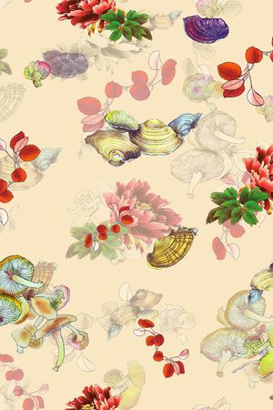 蘑菇印花华亿平台图片