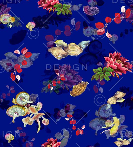 蘑菇印花华亿平台图片