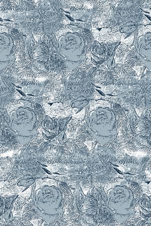 抽象花卉印花华亿平台图片