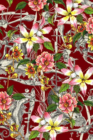 花朵印花华亿平台图片