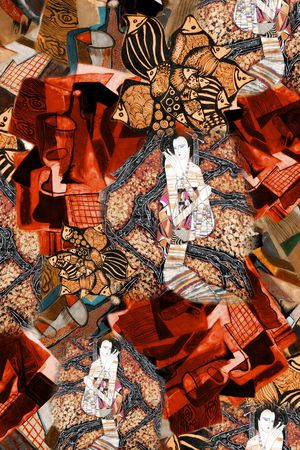 欧式印花华亿平台图片