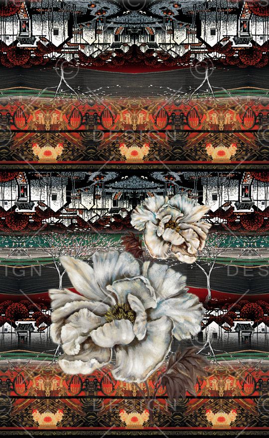 欧式印花华亿平台图片