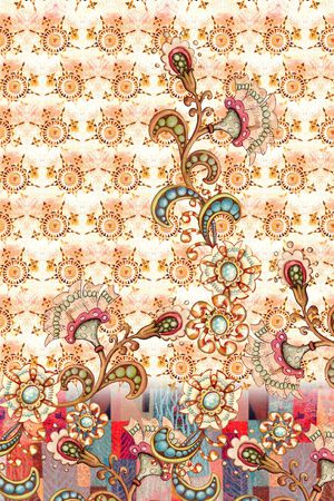 欧式印花华亿平台图片