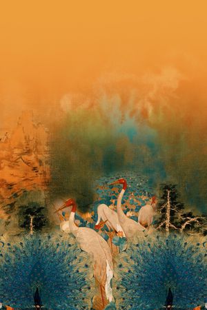 复古印花华亿平台图片