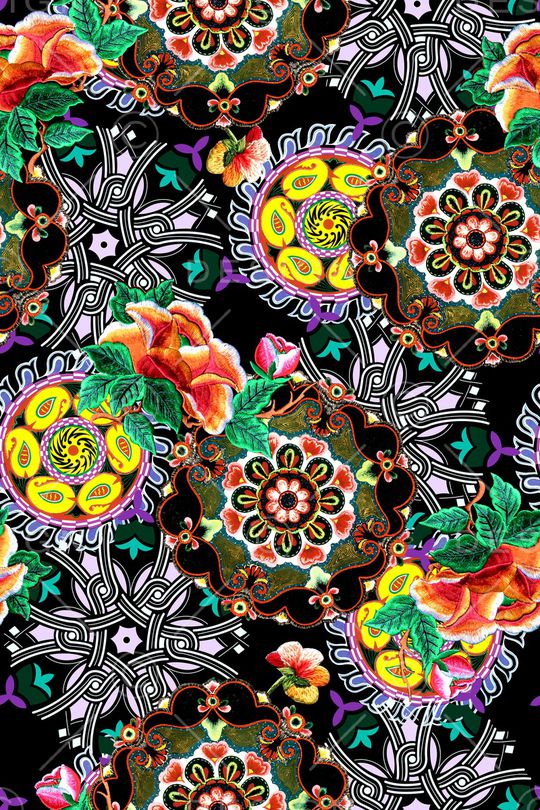 民族风印花华亿平台图片