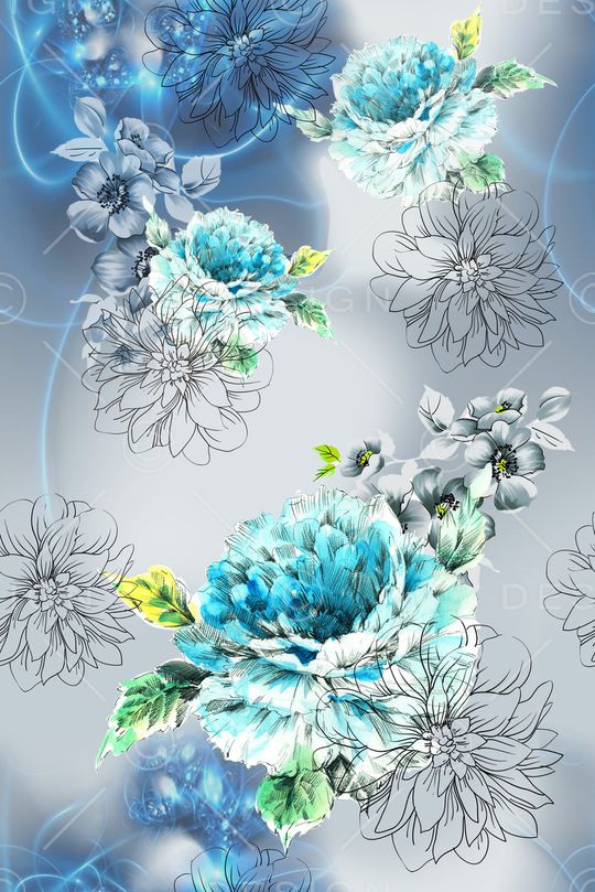 花朵印花华亿平台图片