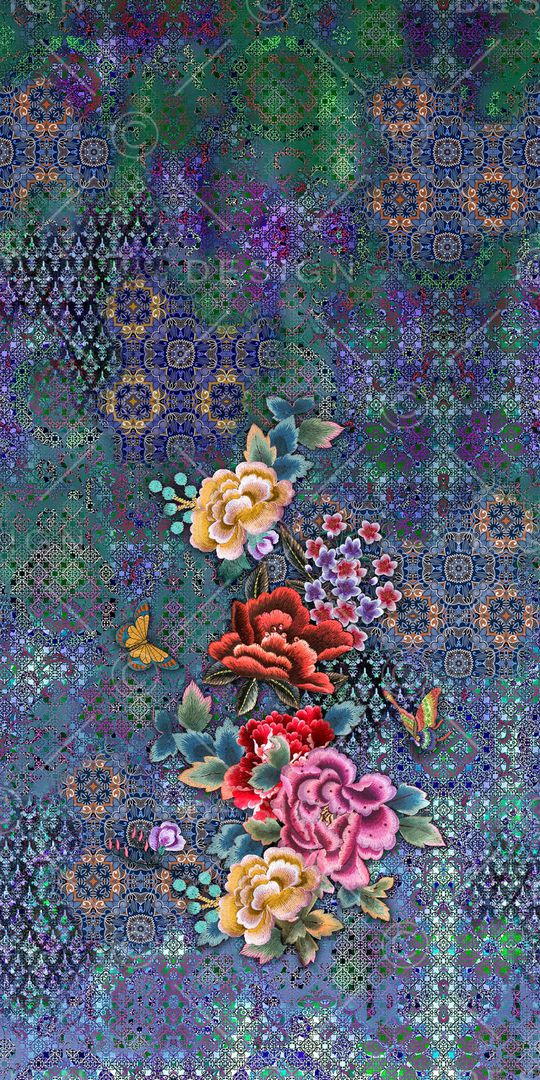 民族风印花华亿平台图片