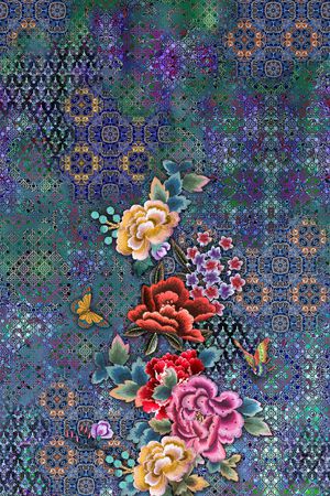 民族风印花华亿平台图片