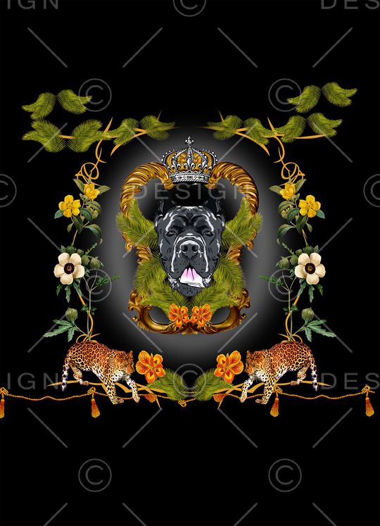 狗头印花华亿平台图片