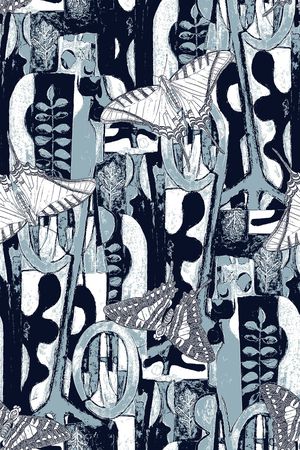 蝴蝶印花华亿平台图片