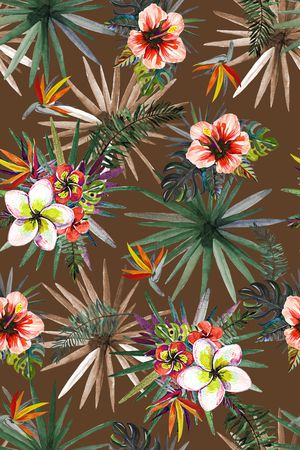 热带风印花华亿平台图片