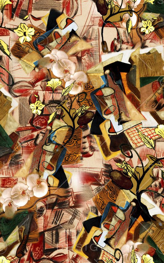 油画风格印花华亿平台图片