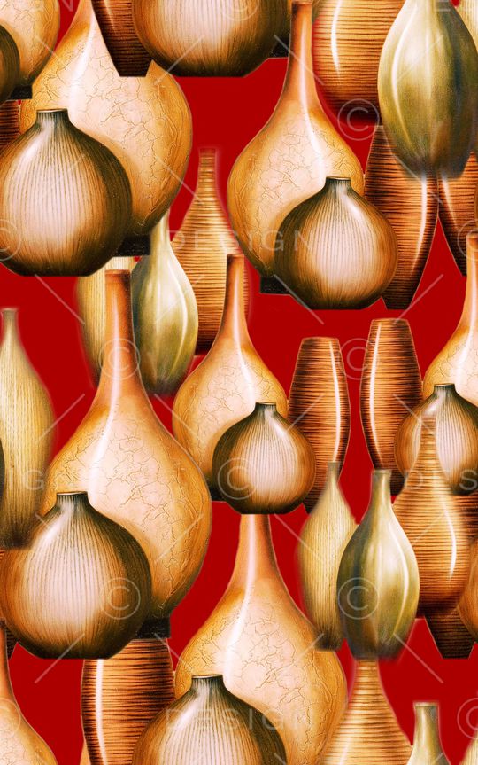 花瓶印花华亿平台图片