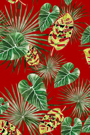 棕榈叶印花华亿平台图片