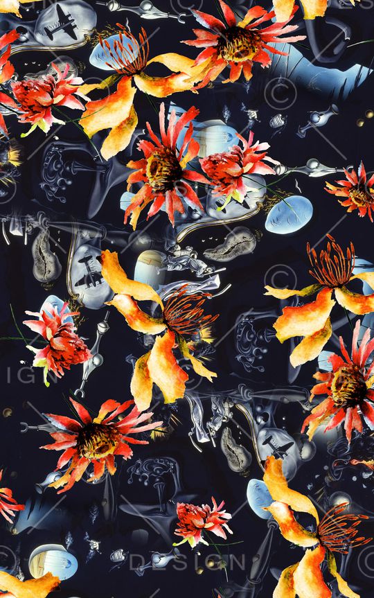 手绘印花华亿平台图片