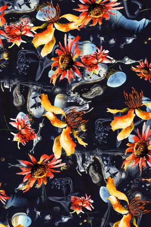 手绘印花华亿平台图片