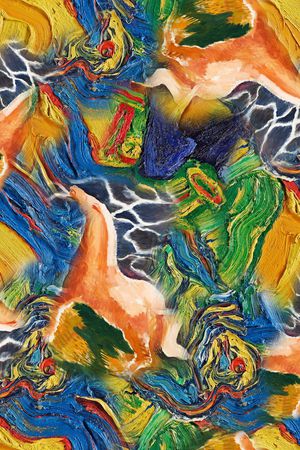 抽象印花华亿平台图片