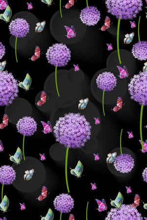 艺术花卉印花华亿平台图片