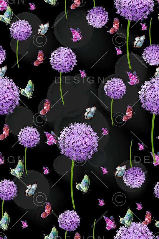 艺术花卉印花华亿平台图片