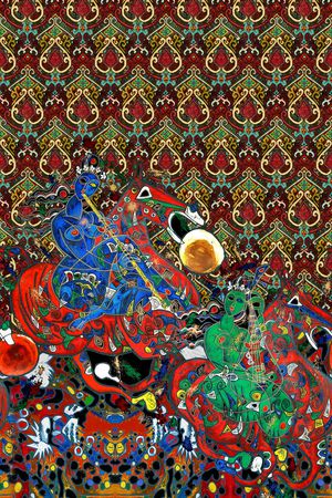 民族风印花华亿平台图片