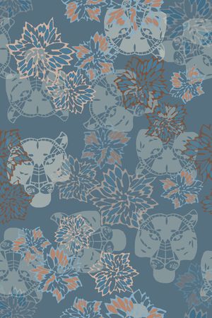 男装休闲花卉印花华亿平台图片