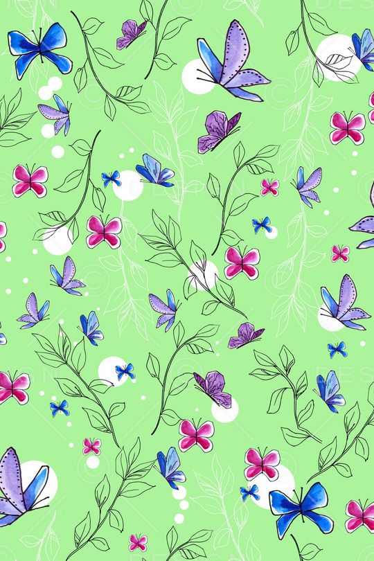 绿植树叶印花华亿平台图片