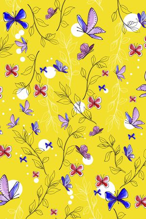 绿植树叶印花华亿平台图片