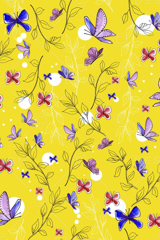 绿植树叶印花华亿平台图片