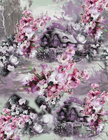 欧式印花华亿平台图片