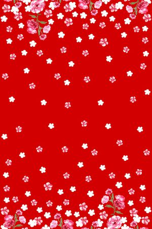 洋阳---花卉印花华亿平台图片