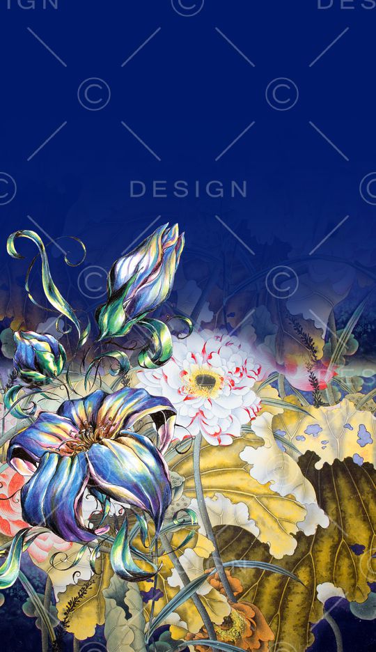 手绘印花华亿平台图片