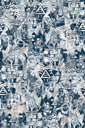 抽象纹理印花华亿平台图片