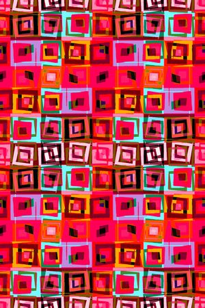 不规则几何印花华亿平台图片