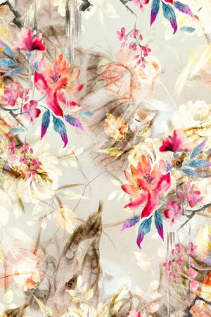 水彩印花华亿平台图片