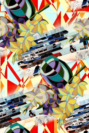 抽象印花华亿平台图片